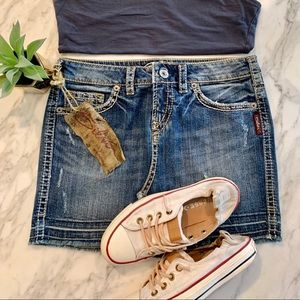 Silver Jeans Denim Skirt